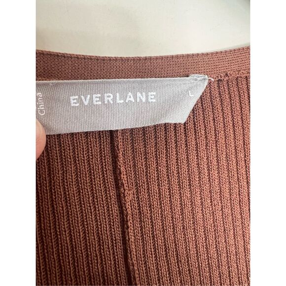 Everlane The Ribbed Wrap Midi Dress - Picture 7 of 9